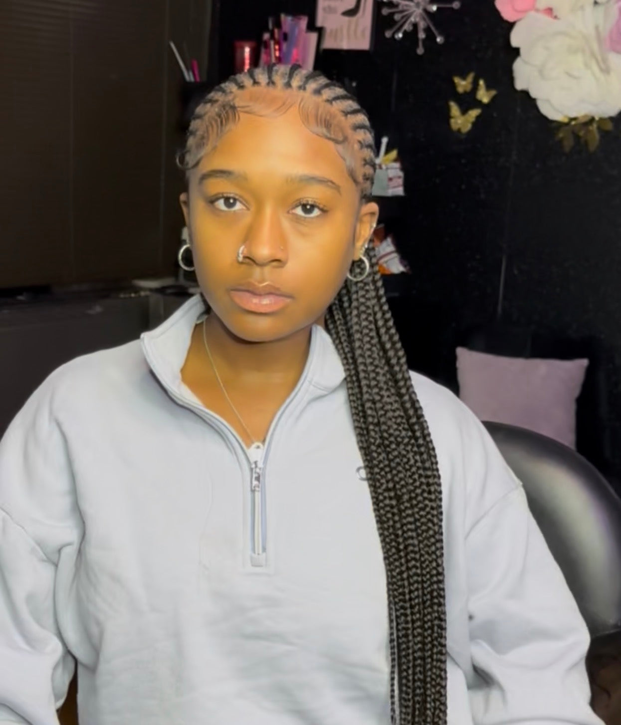 Small Braids to the Back/Lemonade Braids
