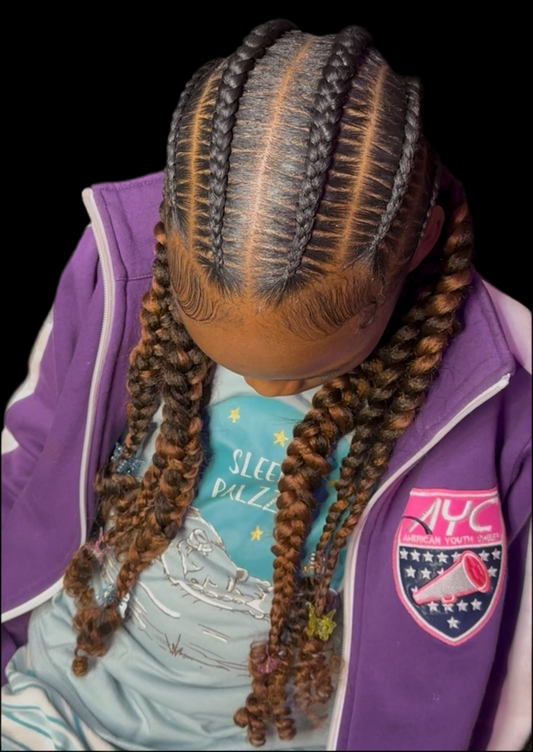 Large Feed In Braids 4-12