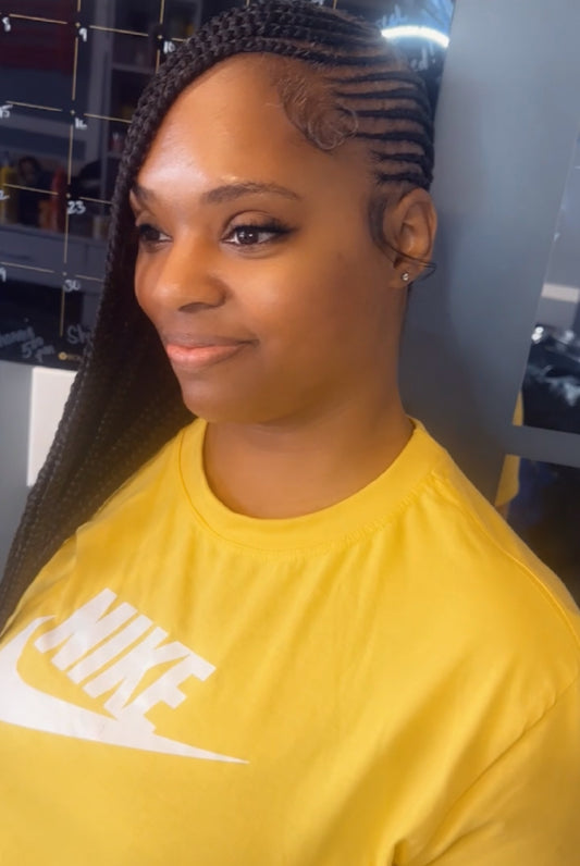 Small lemonade Braids or Braids to the Back